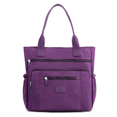Nylon Shoulder Bag Women Handbag Large Capacity Tote Solid Shopping Bag