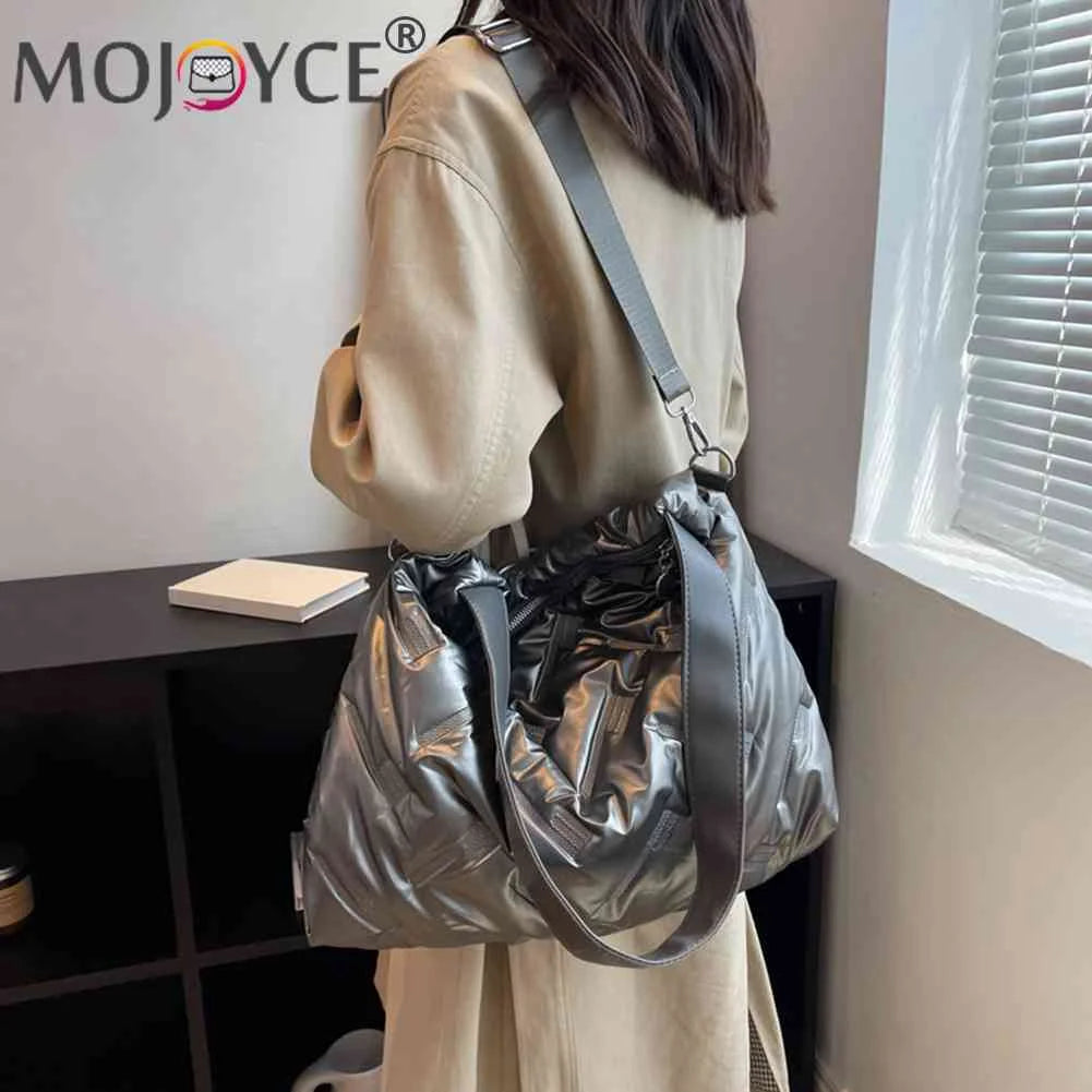 Cotton Padded Messenger Bag for Ladies