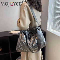 Cotton Padded Messenger Bag for Ladies
