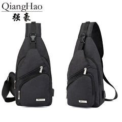 Casual Canvas Chest Bag Crossbody Shoulder Multifunction Small Travel Bag