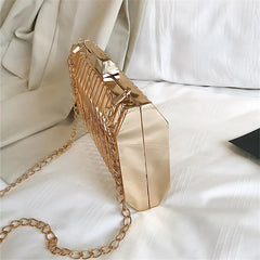 Hollow Evening Bag Women Crossbdoy Chain Purse Party Clutch