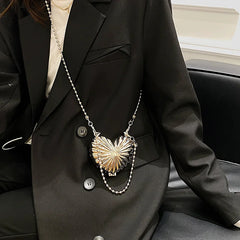 Metal Lipstick Bag for Women Dinner Shell Bag