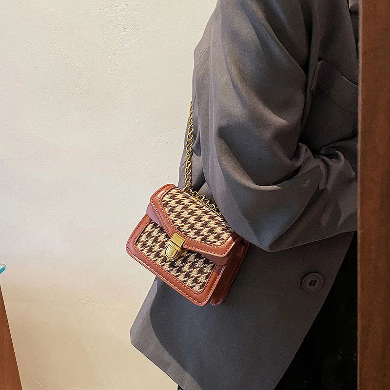 Women's Mini Crossbody Shoulder Clutch Purse Vintage Bag