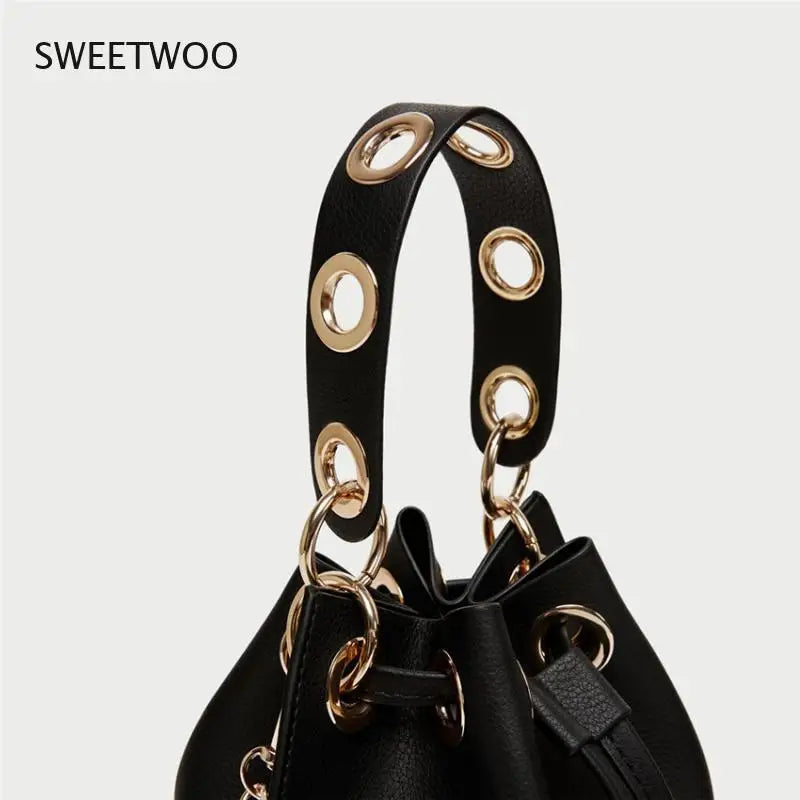 Mini Bucket Women Handbag Pu Leather Crossbody Bag