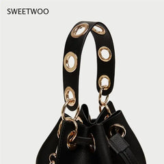 Mini Bucket Women Handbag Pu Leather Crossbody Bag