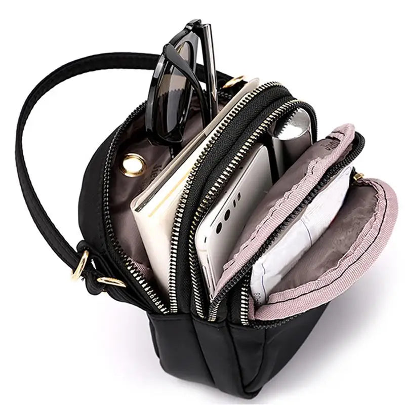 Nylon Mini Crossbody Bag for Women Girls Teens