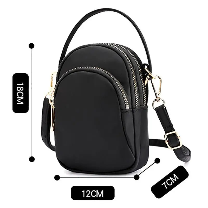 Nylon Mini Crossbody Bag for Women Girls Teens
