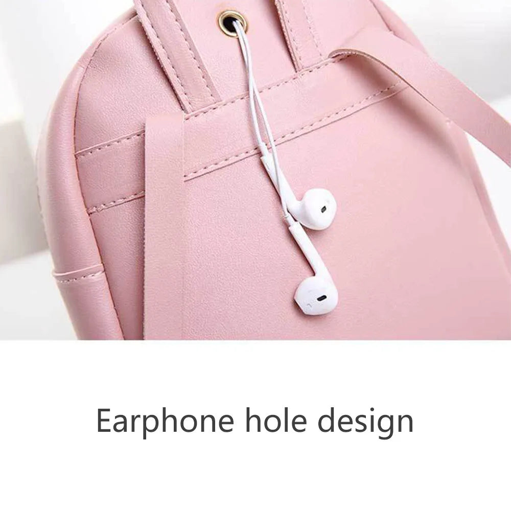 Mini Women Backpack Shoulder Bag Girl Bookbags Multifunction School Bag