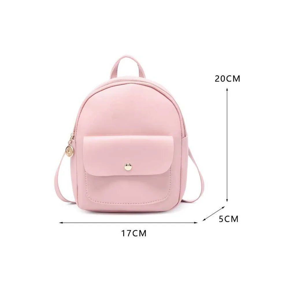 Mini Women Backpack Shoulder Bag Girl Bookbags Multifunction School Bag