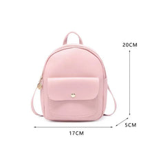 Mini Women Backpack Shoulder Bag Girl Bookbags Multifunction School Bag