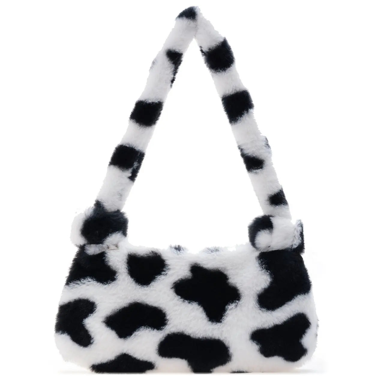 Winter Plush Handbag Animal Pattern Small Tote Bags For Women