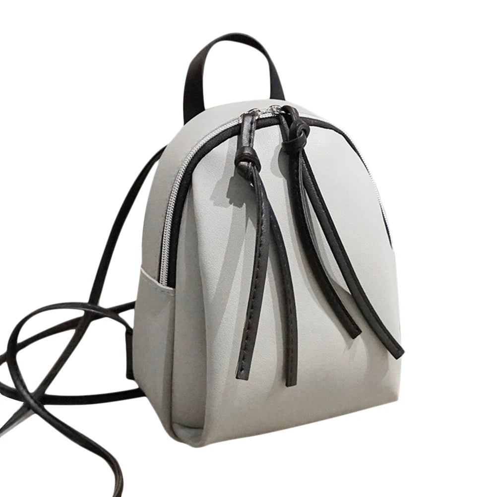 Mini Backpack with Tassel Zipper Small Shoulder Bag