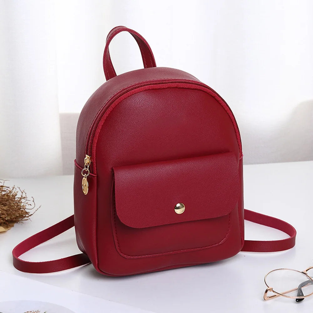 Mini Women Shoulders Small Backpack Purse Mobile Phone Ladies Travel