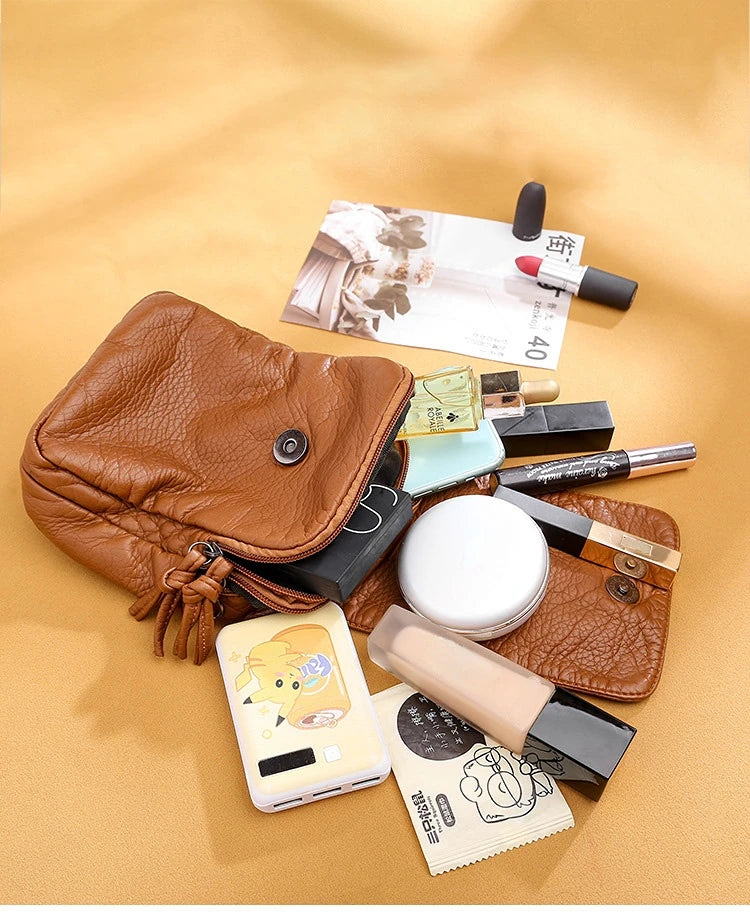 Mini Women's Small Shoulder Messenger Bag Pu Leather Wallet Lady Phone Bag