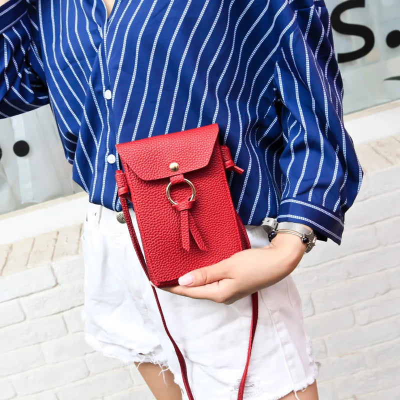 Leather Small Crossbody Bag for Women