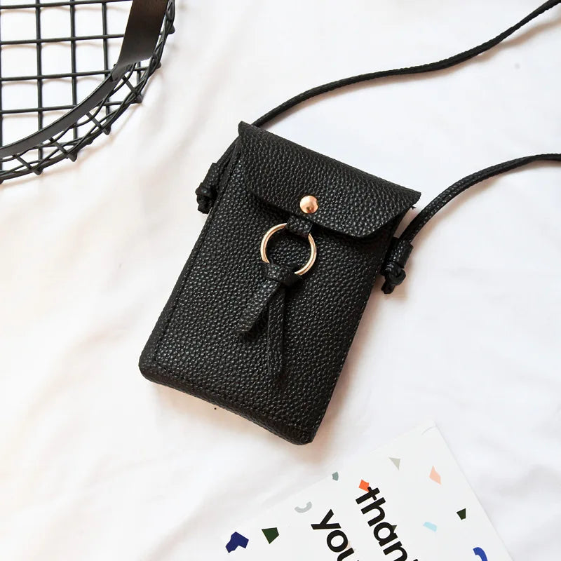 Leather Small Crossbody Bag for Women
