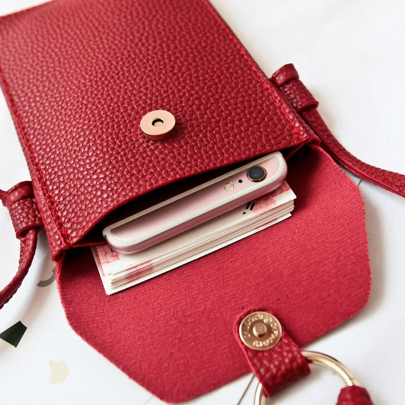 Leather Small Crossbody Bag for Women