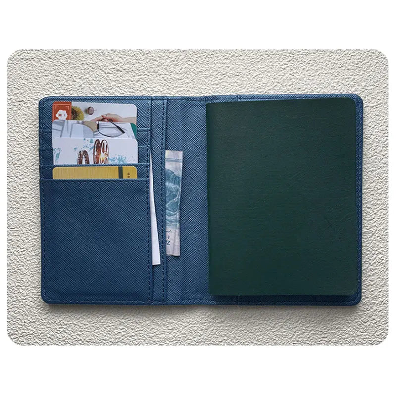 Monogrammed Initial Letters Passport Holder Travel Wallet