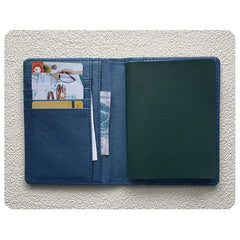 Monogrammed Initial Letters Passport Holder Travel Wallet