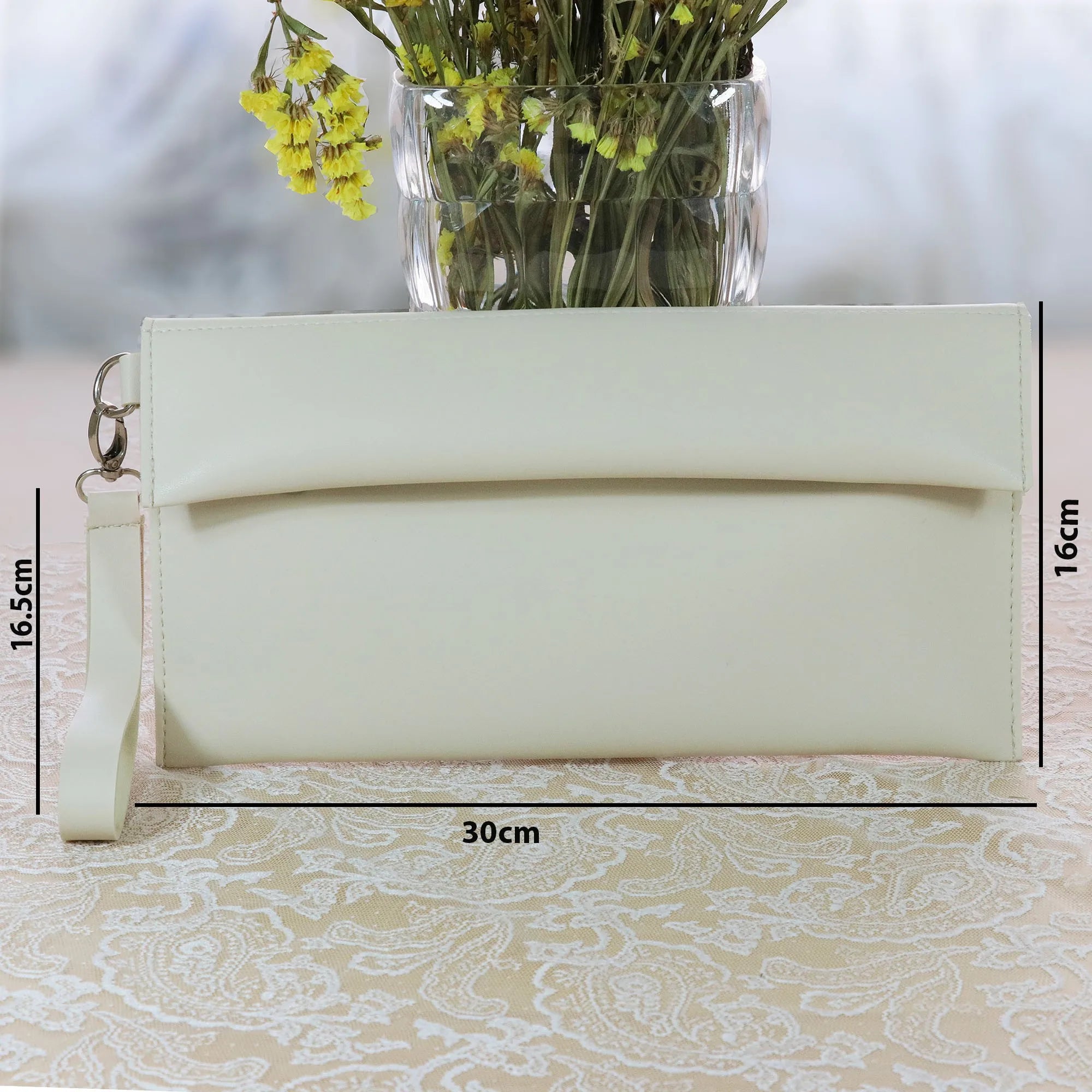 Moon Portfolio Handbag Leather Shoulder Bag for Women