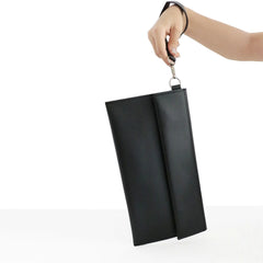 Moon Portfolio Handbag Leather Shoulder Bag for Women