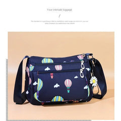 Multi-Layer Shoulder Bag Crossbody Lightweight Cloth Backpack