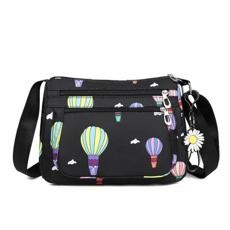 Multi-Layer Shoulder Bag Crossbody Lightweight Cloth Backpack