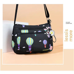 Multi-Layer Shoulder Bag Crossbody Lightweight Cloth Backpack