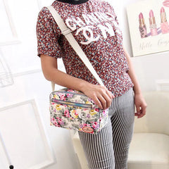 Multicolor Printed Ladies Crossbody Bag Canvas Women's Messenger Bags
