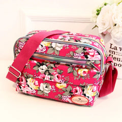 Multicolor Printed Ladies Crossbody Bag Canvas Women's Messenger Bags