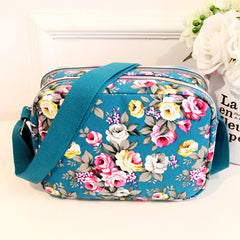 Multicolor Printed Ladies Crossbody Bag Canvas Women's Messenger Bags