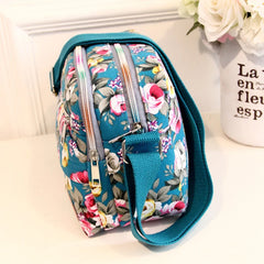 Multicolor Printed Ladies Crossbody Bag Canvas Women's Messenger Bags