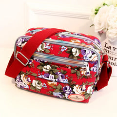 Multicolor Printed Ladies Crossbody Bag Canvas Women's Messenger Bags