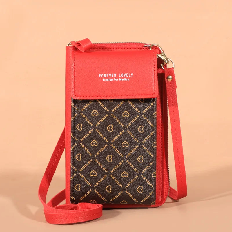 Flower Print Shoulder Bag Women's Clutch Wallet Handbag
