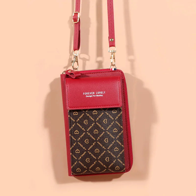 Flower Print Shoulder Bag Women's Clutch Wallet Handbag
