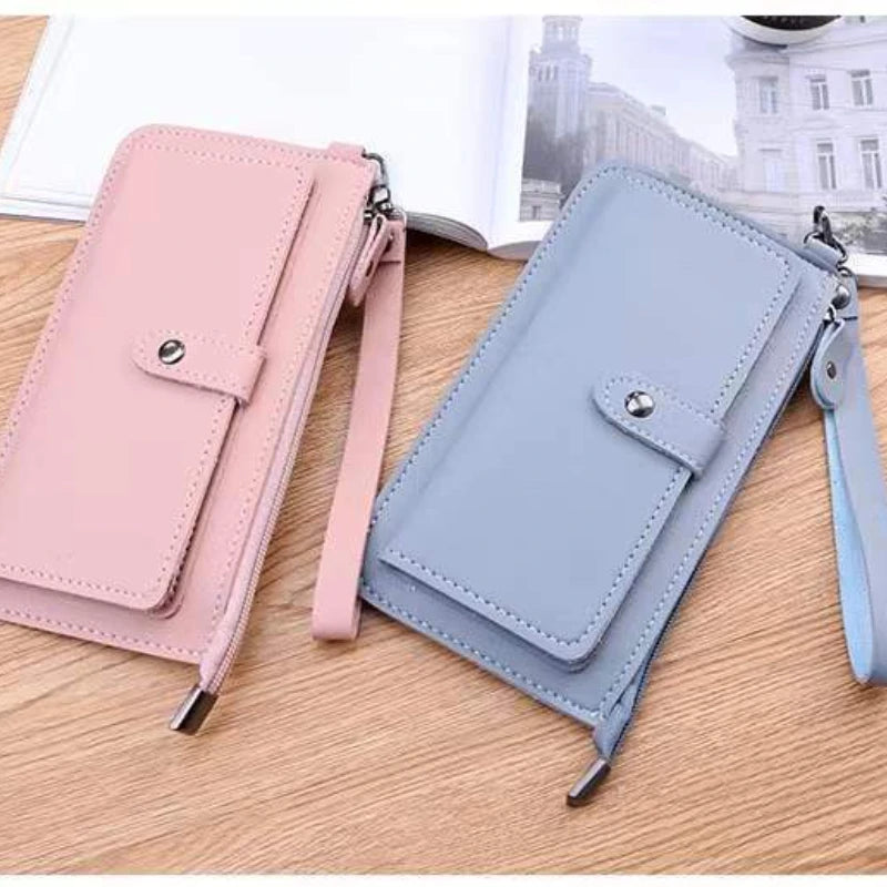 Women Wallet PU Leather Long Wallets Multi-card Clutch Zipper Purse