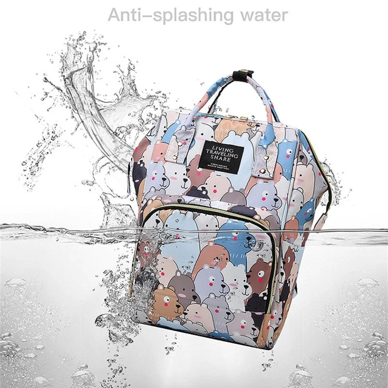 Mummy Maternity Nappy Diaper Backpack Bag Multi-function Waterproof
