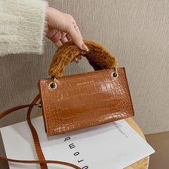 Animal Prints Handbag PU Leather Chain Strap Shoulder Bag