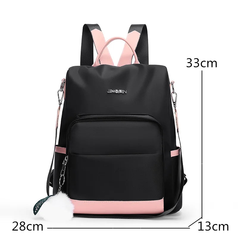 Anti-theft Women Backpacks Oxford Cloth Shoulder Bags for Teenagers Girls Large