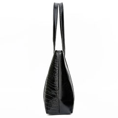 Casual Crocodile Leather Tote Bag Large Capacity Ladies Shopping Handbag