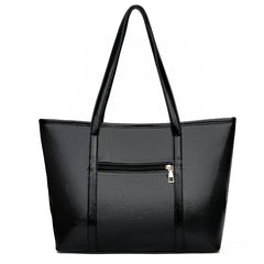 Casual Crocodile Leather Tote Bag Large Capacity Ladies Shopping Handbag