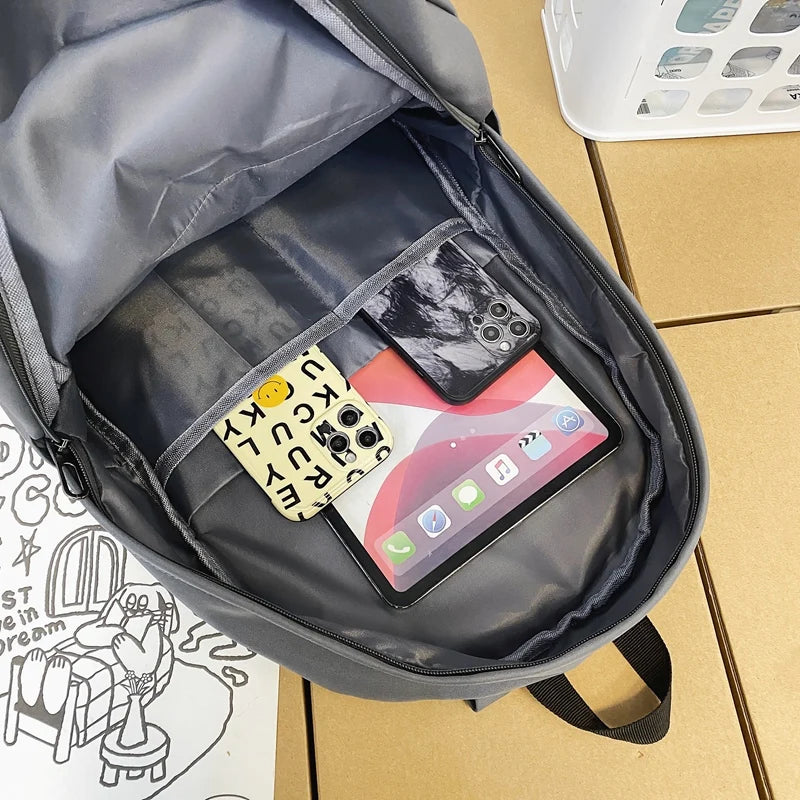 Student Laptop College Backpack Lady Book Bag Men Women