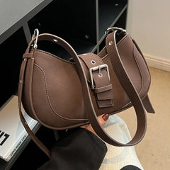 Frosted Shoulder Bags Matte Messenger Bags Large Capacity Handbag