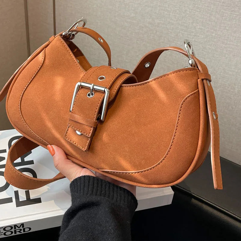 Frosted Shoulder Bags Matte Messenger Bags Large Capacity Handbag