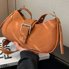 Frosted Shoulder Bags Matte Messenger Bags Large Capacity Handbag