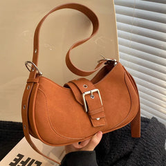 Frosted Shoulder Bags Matte Messenger Bags Large Capacity Handbag
