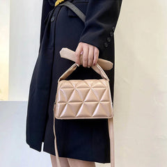 Women's Solid Handbag Purse Small Square Messenger Bag