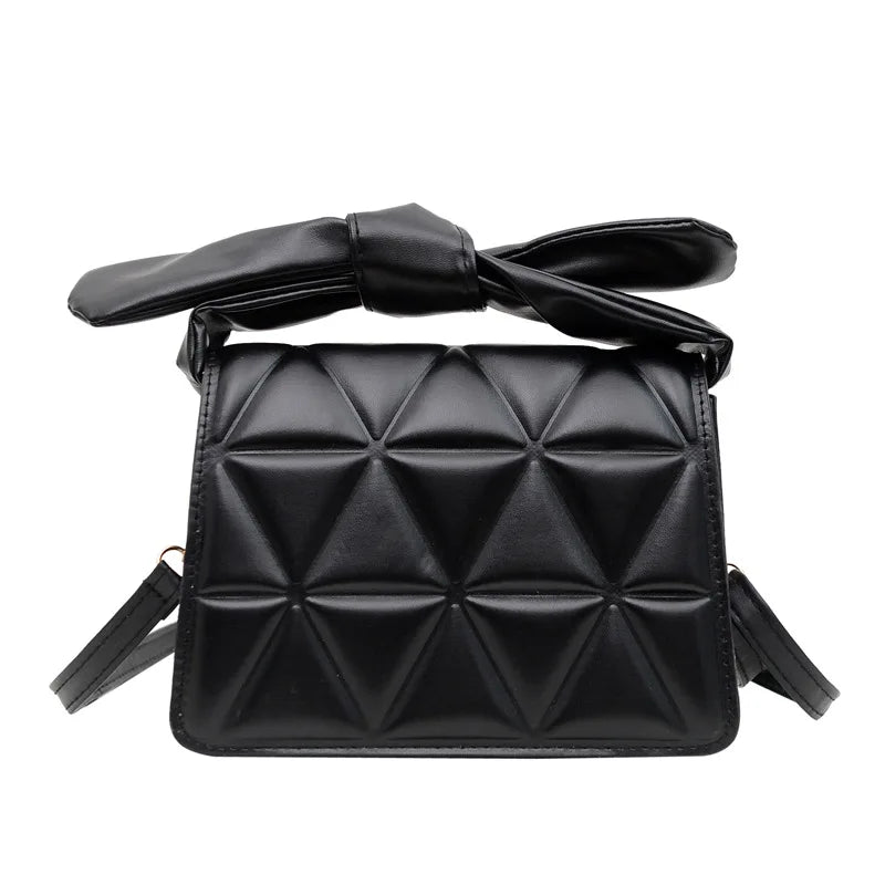 Women's Solid Handbag Purse Small Square Messenger Bag