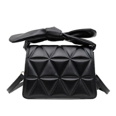 Women's Solid Handbag Purse Small Square Messenger Bag