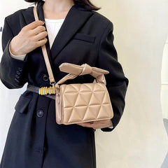 Women's Solid Handbag Purse Small Square Messenger Bag